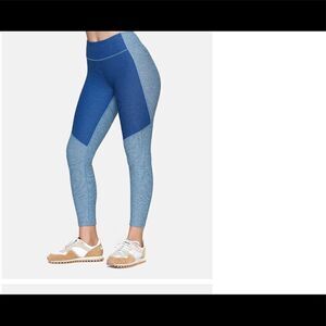 Outdoor voices 2 tone 7/8 Leggings pants NEW blue